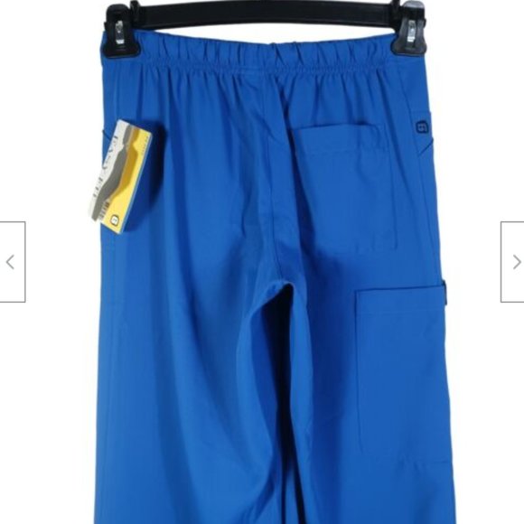 WonderWink Womens Easy Fit Medical Uniform Cargo Scrub Pant XS RYL/Blue 5025P - Picture 4 of 12